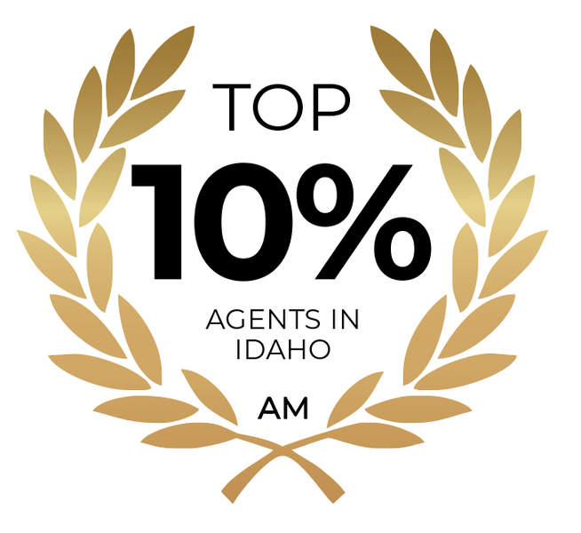 Top 10% of Idaho REALTORS® recognition badge awarded to Bruce Vallejo