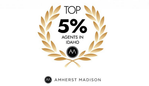 Top 5% of Idaho REALTORS® recognition badge awarded to Bruce Vallejo